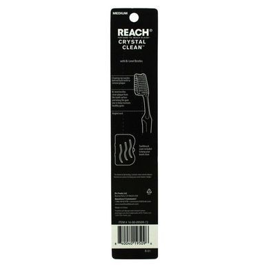 Зубна щітка Dr. Fresh Reach Crystal Clean для дорослих із щетинками глибокого очищення середньої довжини, різних кольорів, 1 шт.