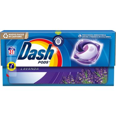 Капсулы для стирки DASH SALVA COLORE DETERSIVO LAVANDA 31 шт