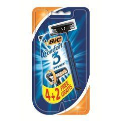 Одноразовые бритвы BIC RASOIO COMFORT 3 LAME BLISTER 4+2 PZ