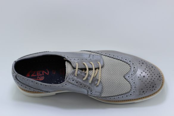 Туфли мужские дерби ZEN AGE 42 р. 28.5 см светло-серые 8151