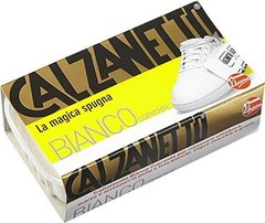 Губка для взуття Ebano Calzanetto Bianco для ефективного очищення та оновлення білого взуття, спортивного та аксесуарів. 1шт