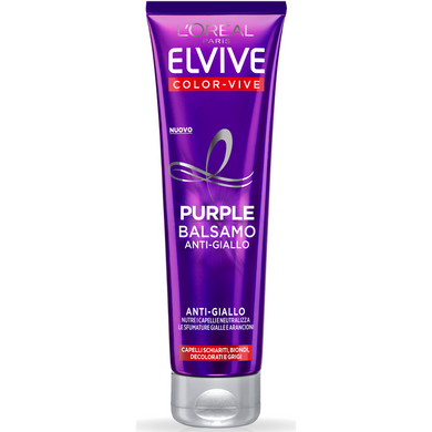 Кондиціонер анти-жовтий LOREAL ELVIVE Color Vive Purple для освітленого, русявого, сивого волосся 150 мл