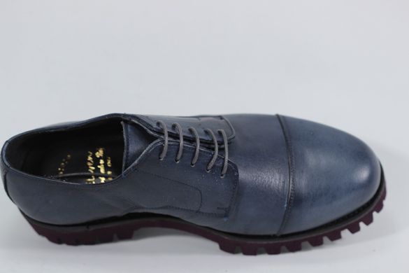 Туфлі чоловічі оксфорди Eleven 40р 27 см темно-синій 5305
