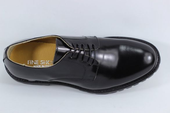 Туфлі чоловічі дербі FINE SHOES 5808M 42 р 28.5 см Чорний 5808
