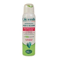 Дезодорант-спрей Glicemille для ног и обуви, освежающий, с антизапаховым эффектом, 150 мл.