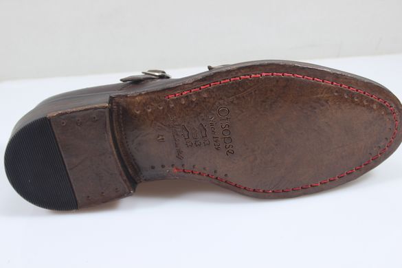 Туфлі чоловічі монки Otisopse 4017м 29 см 43 р темно-коричневий 4020