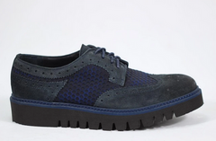 Туфлі чоловічі броги CrisAnd 5379m 43 р 29 см темно-синій 5381