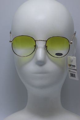 Сонцезахисні окуляри круглі See Vision Італія 6082G колір лінз жовтий 6083