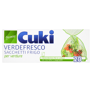Пакеты для хранения овощей в холодильнике Cuki Conserva Verde fresco 29x42см - 20 штук