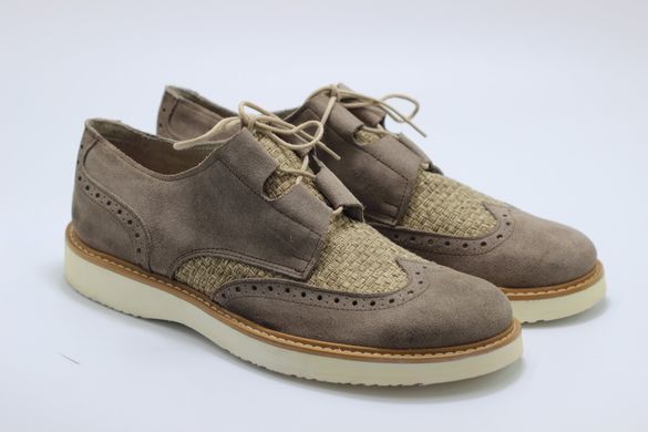 Туфлі чоловічі броги prodotto Italia 7087м 28.5 см 42 р світло-коричневий 7087