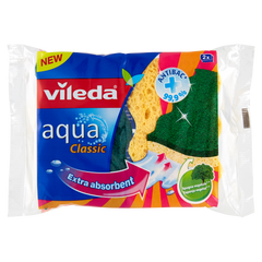 Губка для миття посуди Vileda abrasivo Aqua classic 2 шт