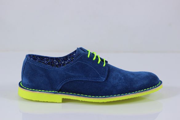 Літні туфлі дербі D'ANNA 5256м 41 р 27.5 см блакитний 5257