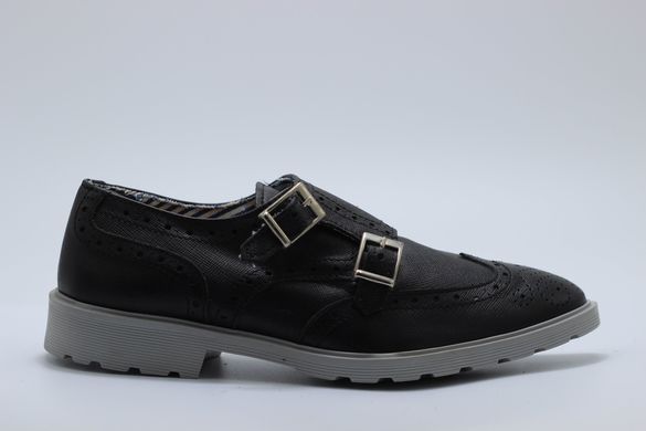 Туфлі чоловічі монки prodotto Italia 0565м 27 см 40 р чорний 0565