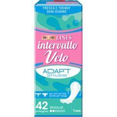 Гигиенические прокладки LINES INTERVAL VELO ADAPT SOTTILISSIME REGULAR 42 PZ
