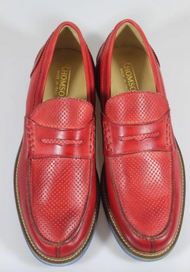 Туфлі чоловічі Лофери Thompson 3188м 29.5 см 44 р світло-красний3189