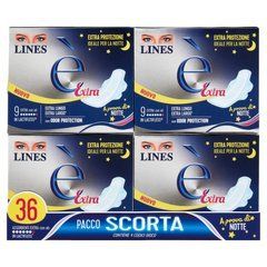 Гигиенические прокладки LINES e' EXTRA CON ALI НАБІР З 36 ШТУК