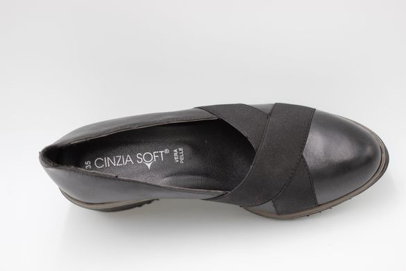 Туфлі жіночі на танкетці Cinzia Soft 6062M 40 р 26.5 см Чорний 6063