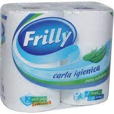 Туалетная бумага FRILLY  2-х слойная 4 шт