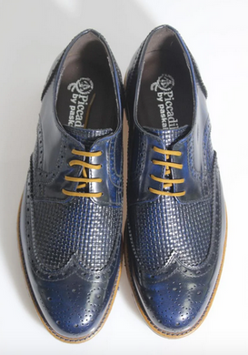 Туфлі чоловічі броги Piccadilly 2893м 28.5 см 42 р темно-синій 2894