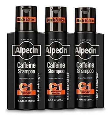 ШАМПУНЬ З КОФЕЇНОМ ALPECIN C1 ENERGIZER ЧОРНИЙ 250 МЛ