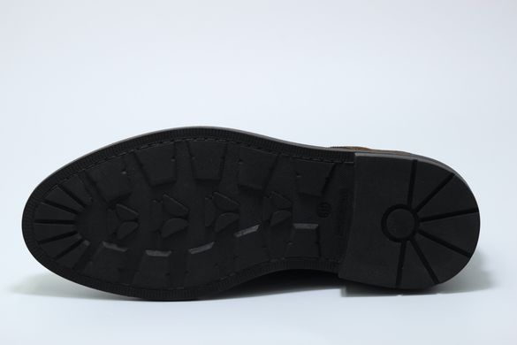 Туфли мужские Made in Italy 39 р 26.5 см темно-коричневые 9535