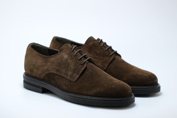 Туфли мужские Made in Italy 39 р 26.5 см темно-коричневые 9535