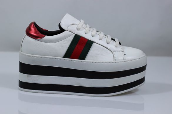 Кросівки жіночі на платформі Made in Italy 37р 24.5см білий