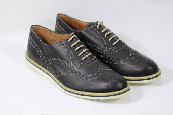 Туфлі чоловічі броги prodotto Italia 0768м 28.5 см 42 р чорний 0768