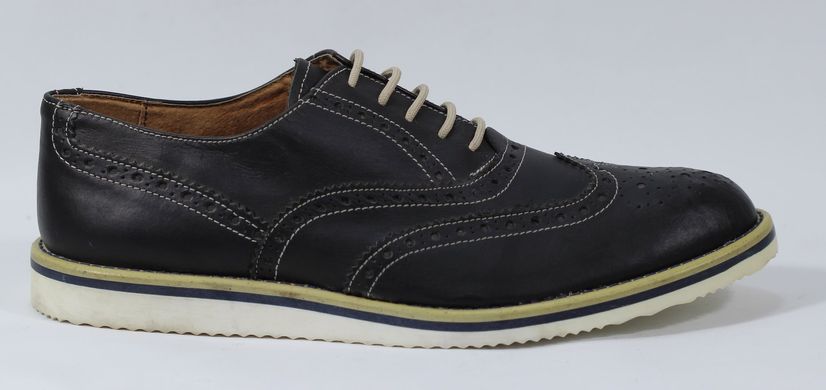 Туфлі чоловічі броги prodotto Italia 0768м 28.5 см 42 р чорний 0768