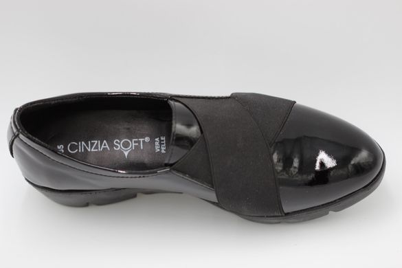 Туфлі жіночі на танкетці Cinzia Soft 6064M 35 р 23.5 см Чорний 6064