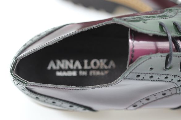 Туфли женские броги anna loka 37 р 24.5 см черный 4758