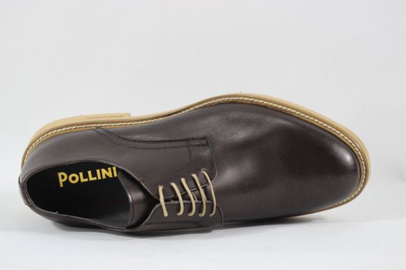 Туфлі чоловічі дербі Pollini 27.5 см 41 р темно-коричневий 5262