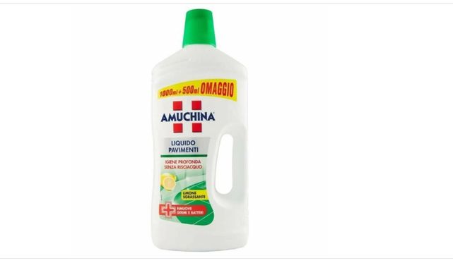 Средство для мытья пола Amuchina Pavimenti Limone 1+0,5 L