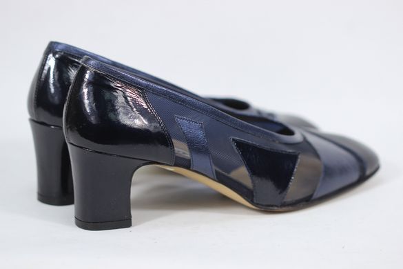 Туфли женские на каблуке D'ALESSANDRO 6017M 36.5 р 24.2 см темно-синий 6017