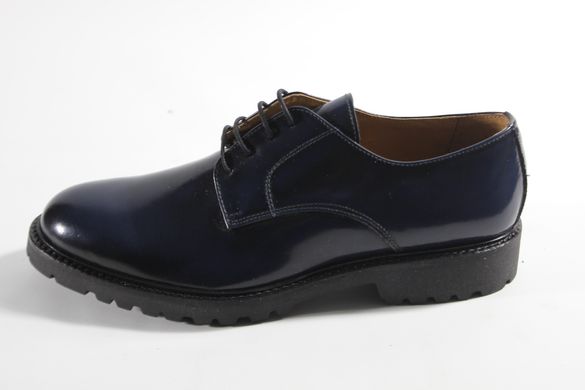 Туфлі чоловічі дербі prodotto Italia1640м 28.5 см 42 р темно-синій 1640