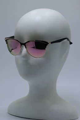 Солнцезащитные очки Кошачий глаз RPN polarized 6666G цвет линзы розовый зеркальный 6666