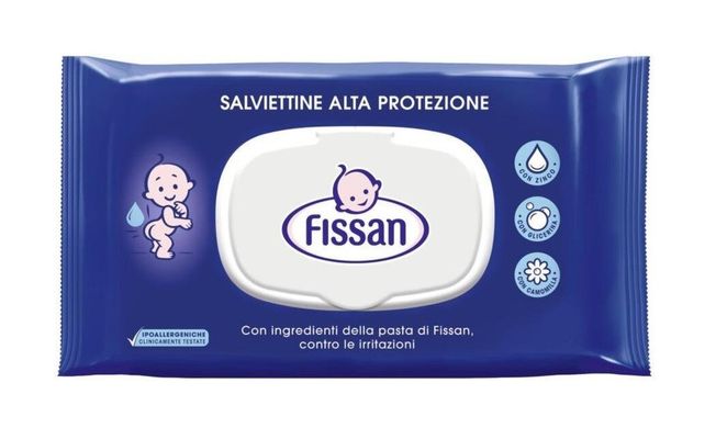 Вологі серветки FISSAN alta protezione дитячі 57 шт