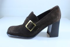 Туфли женские на каблуке prodotto Italia 37 р 24.5 см темно-коричневый 2275