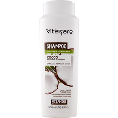 Шампунь Vitalcare Cocos с экстрактом кокоса и имбиря идеально подходит для нормальных или сухих волос.500 МЛ