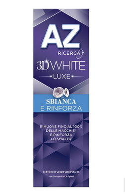 Зубна паста AZ ricerca 3D WHITE LUXE sbianca e rinforza відбілення та зміцнення 75 мл