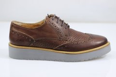Туфлі жіночі броги prodotto Italia 37 р 24.5 см коричневий 4777