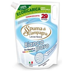 Гель для прання білого одягу  запаска Spuma di Sciampagna Bianco Puro Lavatrice 29 прання 1300 мл