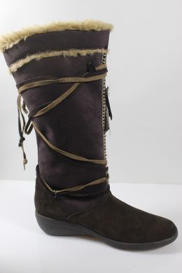 Сапоги женские зимние T shoes 36.5 р 24.5 см темно-коричневый 2965