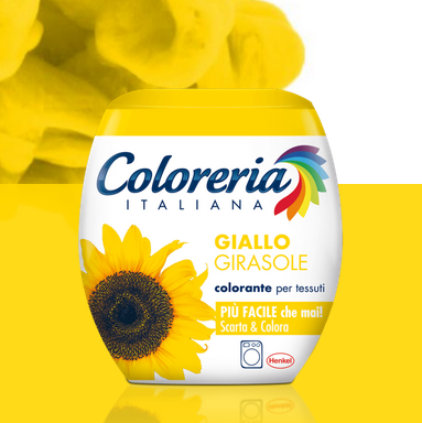 Фарба для одягу COLORERIA ITALIANA GIALLO GIRASOLE  жовтий соняшник 350г