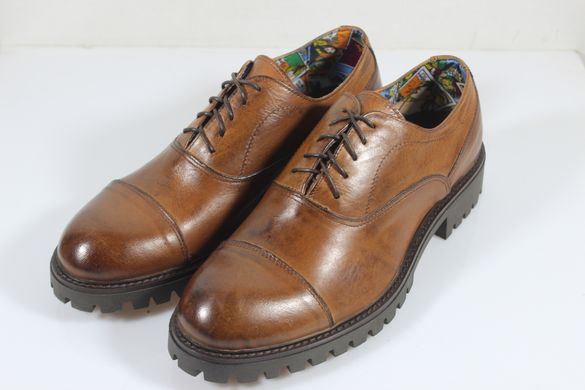 Туфли мужские оксфорды prodotto Italia 28.5 см 42 р коричневый 3162