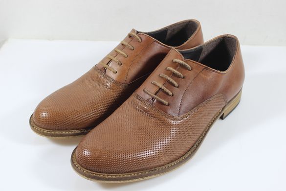 Туфлі чоловічі оксфорди MORETTI 3212м 28.5 см 42 р світло-коричневий 3212