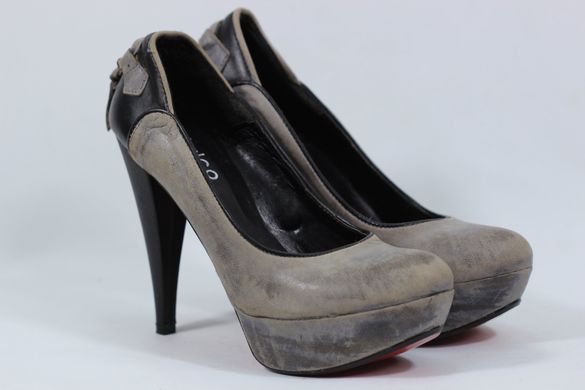 Туфли на каблуке prodotto Italia 36 р 24 см серый 0152
