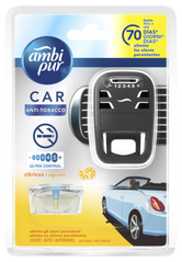 Освежитель воздуха для автомобилей Fresh AmbiPur Цитрусовые анти-табак комплект 7 мл