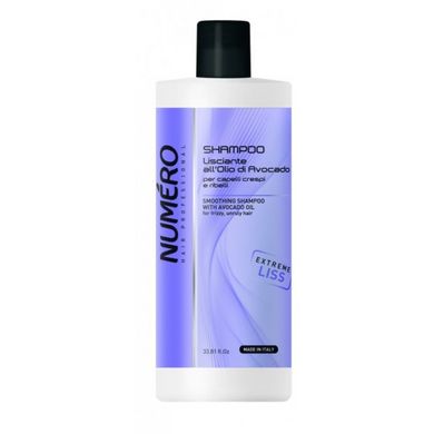 Шампунь Brelil Professional Numero для розгладження волосся з олією авокадо 1 л