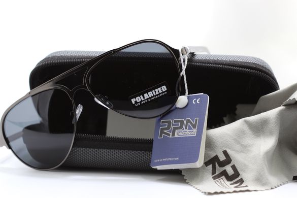 Сонцезахисні окуляри Авіатори RPN polarized 6667G колір лінзи сірий 6668